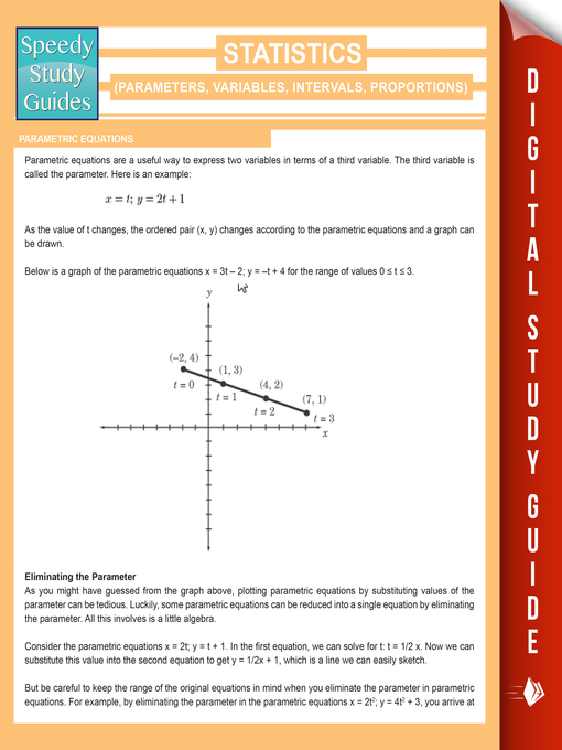 Title details for Statistics (Parameters, Variables, Intervals, Proportions) by Speedy Publishing - Available